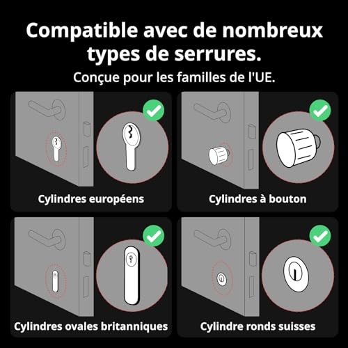 Serrure Électronique Bluetooth Compatible Matter avec Étanchéité IP65 - 7