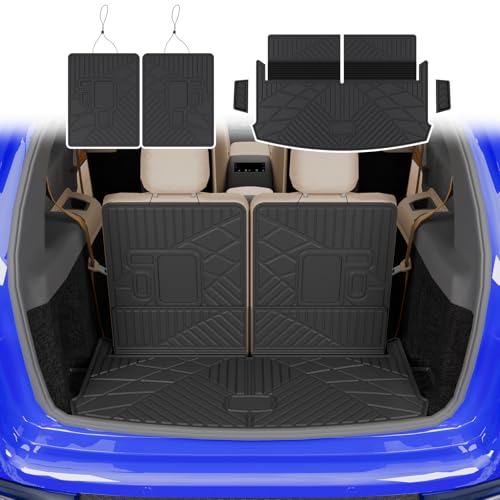 Rongtaod Trunk Mat & Backrest Mats for 2021-2026 Jeep Grand Cherokee L