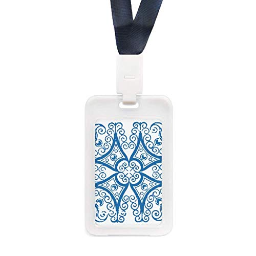 Carte d'identité étui transparent Talavera bleu protection rigide plastique
