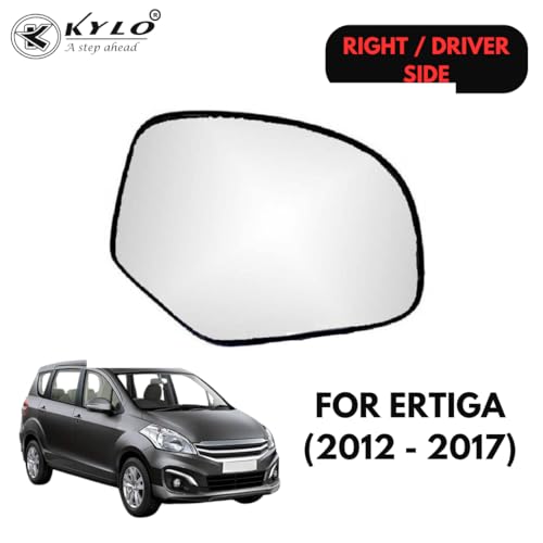 Image of Kylo Ertiga T-1 (2012-2017) Driver Side (Right Side) Car Side Mirror Glass /Tukdi /Sub Mirror Plate