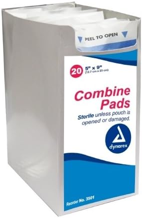 DynarexABD / Combine Pad - 3503BX - 8" x 10", 24 Each / Box
