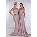 Sexy Mermaid Bridesmaid Dresses Long Satin One Shoulder Beaded Lace Appliques Bodycon Formal Evening Party Gown with Train Ivory 6