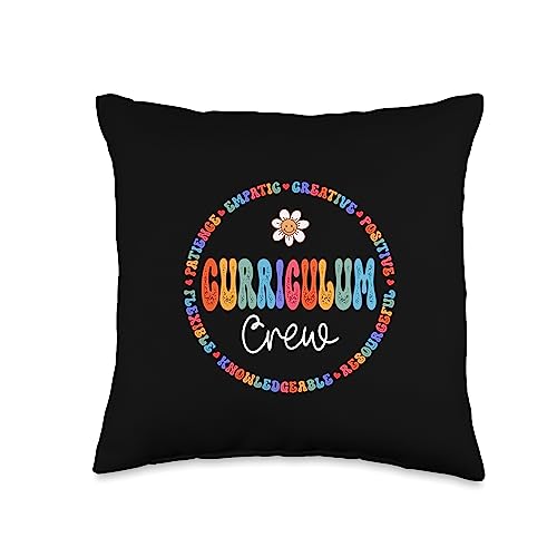 Early Childhood Special Education GIFTS IDEAS Curriculum Crew Preschool Coordinator Early Childhood ECSE Throw Pillow, 16x16, Multicolor