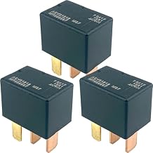 ACV31212 Automotive Relay 12V 20A 4-Pin SPST 3-Pack, Compatible with Mitsubishi Lancer Outlander Montero Sport, Replacement for MR588567 M07, Fixes Fuel Pump, A/C Clutch & Radiator Fan Issues