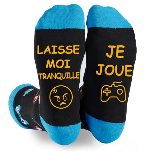 FLYWIND - Meias de presente para homem, design de Natal, para homem, design divertido, presente de aniversário, pai, dia do pai, Jogos azuis