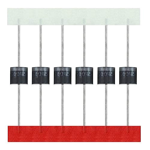 AUKENIEN 20 Pièces 10SQ045 Diode Schottky 10A 45V Axial Diodes Redressement 10 Ampères 45 Volts R-6 pour Protection Panneau Solaire