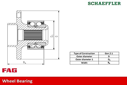 Fag 713668050 Wheel Bearing Kit - 2