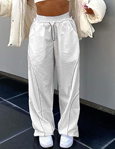 Zontroldy Cargo Pants Women Parachute Pants Y2K Baggy Casual High Waist Wide Leg Track Pants Streetwear4