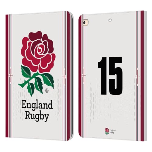 Étui portefeuille en cuir compatible iPad 9.7 2017 2018 England Rugby