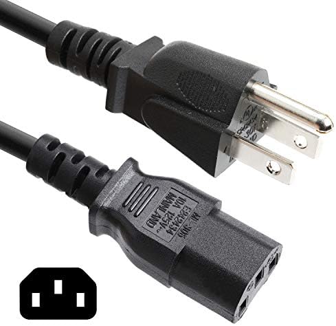 Amazon Basics Replacement Power Cable Cord for PlayStation 4 Pro - 6.5 Foot, Black
