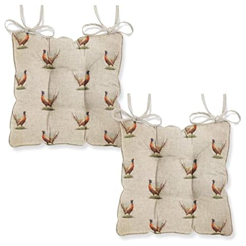 Harrison Cropper Pheasant Design Chair Pads Cover