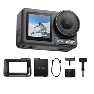 Edge Pro Action Camera, 4K Vlogging Camera with 1/1.3” Sensor, 65ft W...