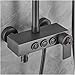 Stainless Steel Bathroom Home Constant Temperature Shower Set ，Black/Gun Grey Pressurized Bathroom Shower Head Bath(Gray 4 Hc)