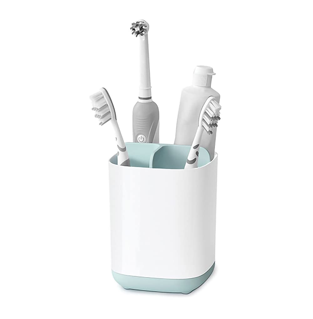 Toothbrush Holder with Anti-Slip Bottom-Made of PP and Abs Plastic Versatile Storage, Detachable for Easy Cleaning,3 Slots Electric Toothbrush and Toothpaste Holder Bathroom Organizer for Countertop