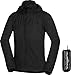 Produktbild NORTHFINDER Ultraleichte Regenjacke Herren Wasserdicht Atmungsaktiv | Fahrrad Regenjacke Herren Laufjacke Ultraleicht | Windjacke Regenjacke Zusammenfaltbar | Packable Rain Jacket Black 3XL