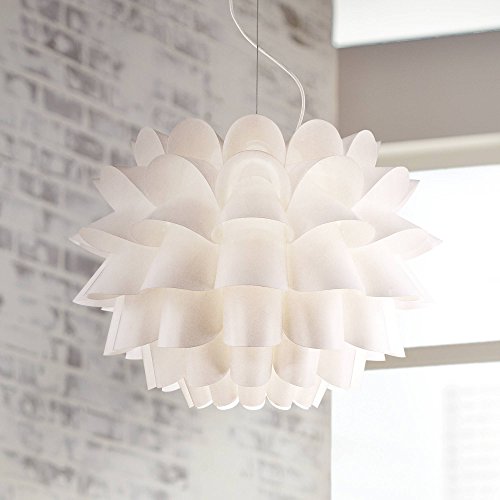 White Flower Pendant Light 25 1 4 Wide Modern Fixture For Kitchen Island Dining Room Possini Euro Design Buy Online In Brunei At Brunei Desertcart Com Productid 50207255