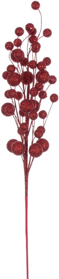 Vickerman 27" Hot Pink Multi Ball Glitter Spray, 4 per Bag.
