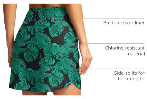 Image of Viodia Women's 18 inch /20 inch Long Swim Skirt High Waisted Modest Swimsuits Skirt Bathing Suit Tummy Control Swim Bottoms