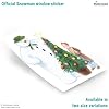 The Snowman and Christmas Tree Window Sticker – Christmas Window Decoration – Repositionable and Reusable – Made in The UK #5