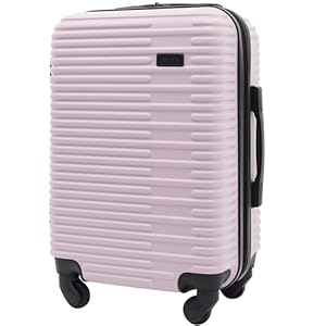 kensie Women’s Hillsboro Luggage & Travel Bags Set, Burnished Lilac, 20″ Carry-On