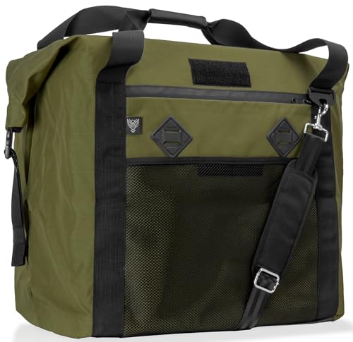 Xtreme Sight Line ~ AQUA G CUBƎ 100 Waterproof Faraday Bag for Medium to Large Generators and Electronics ~ Protects Against EMP/CME/EMF/RF ~ Diamond Form Faraday Lined Interior ~ OD Green