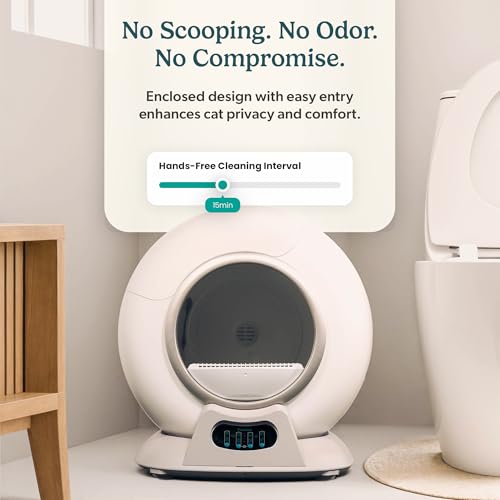Petcove – Automatic Self Cleaning Litter Box – PurrTek Smart Automatic Litter Box for Multi-Cat Homes with Smart App Control (5GHz Wi-Fi), Triple Odor Control Quiet Operation & Advanced Safety Sensors - Image 3