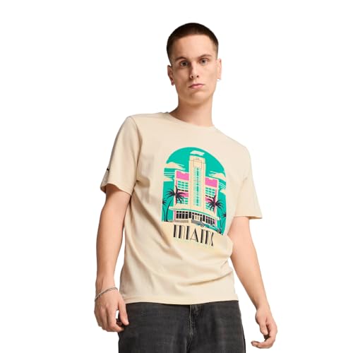 PUMA Men's Formula 1 Graphic T-Shirt, Miami Alpine Snow SS25, Small