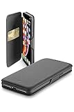 cellularline book clutch - iphone xs max custodia a libro con chiusura di sicurezza magnetica nero