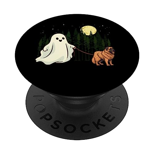 Leonberger - Disfraz divertido de fantasma caminante para Halloween para niños PopSockets PopGrip Intercambiable