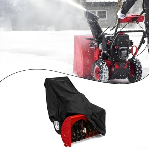 Cubierta de soplador de nieve en tela Oxford 210D gris impermeable para jardín 7