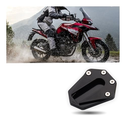 Plaque support béquille moto aluminium élargit la surface d'appui - 3