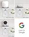 Sanus Made for Google Small Device Outlet Shelf in White & Fog Grey - Holds Small Electronics Up to 8lbs w/Built-in Cord Storage - Includes Both Standard & Decora Outlet Faceplates - Easy DIY Install