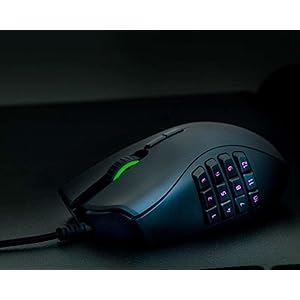 Razer Naga Trinity Gaming Mouse 16,000 DPI Optical Sensor - Chroma RGB Lighting - Replaceable Side Plate with 2, 7, 12 Button Configurations - Mechanical Switches