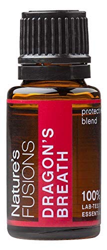 Immunity Thieves Oil Essential Oil Blend - 15 Ml - Germ Fighter, Health Guard, Aceite Ratero - Dragon's Breath Protective Blend By Nature's Fusions - Clove, Lemon, Cinnamon, Eucalyptus, Peppermint, Oregano #TOP29