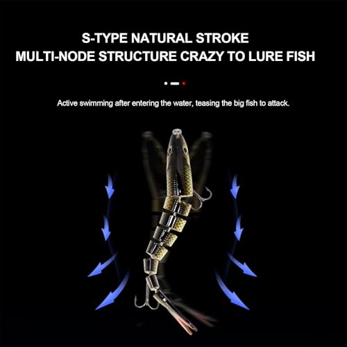 Leurres nageurs multi-articulés pour perche pour décider les poissons apathiques - 7