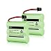 2-Pack iMah Ryme B10 BT-905 BT-800 Nickel-Cadmium Rechargeable Cordless Phone Battery Compatible with Uniden BT905 BBTY0663001 BBTY-0444001 BBTY-0449001, DC 3.6V 600mAh AA Type