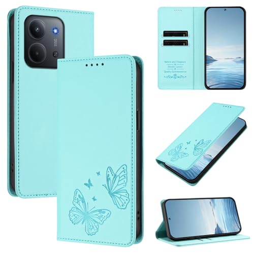 �X�}�z�P�[�X �Ή��@�� for Redmi 15C (173),�Ή��@�� for Xiaomi Poco C85 5G �yRFID�u���b�N�z�y�J�[�h�z���_�[�t�����z �}�O�l�b�g�J�� �X�^���h�@�\�t���zBlue