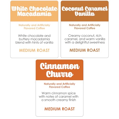 Image of Donut Cafe Paradise Pack (Choc Macadamia, Coconut CarVan, CinChurro) 60ct Single Cup