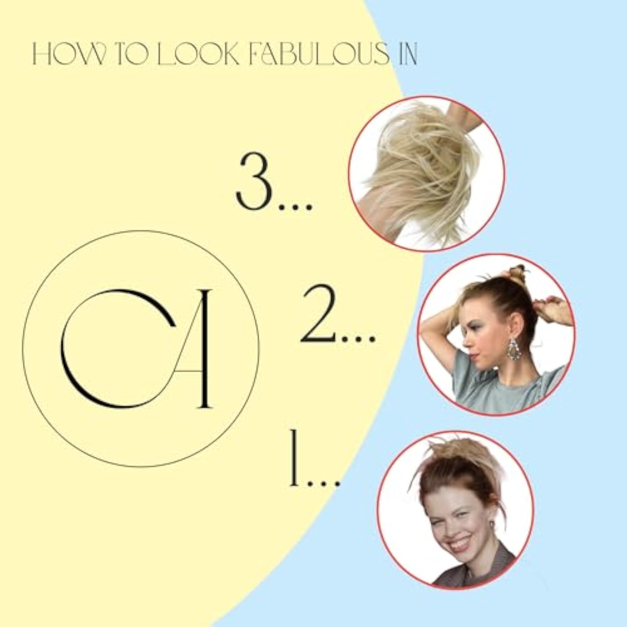 Prettyshop Hairpiece Hair Rubber Scrunchie Scrunchy Updos