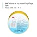 3M Vinyl Tape 764, General Purpose, 3 in x 36 yd, Yellow, 1 Roll, Light Traffic Floor Marking Tape, Social Distancing, Color Coding, Safety, Bundling
