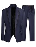Lilis® Men's Fashion Gray 3 Pieces Men Suits Wedding Suits One Button Groom Tuxedos