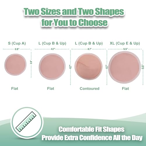 Image of wegreeco Nursing Breast Pads (14 Pack) + Laundry Bag & Travel Storage Bag, 4.7 inch - Washable & Reusable Breastfeeding Nursing Pads (Mild, Large, Contoured Shape)
