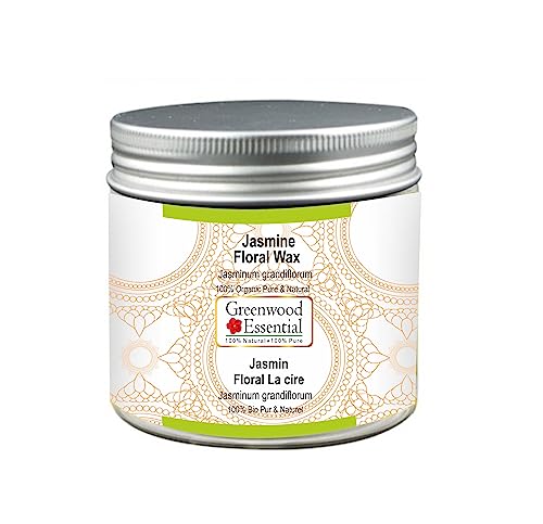 Cire florale de jasmin jasminum grandiflorum naturelle de 50 g