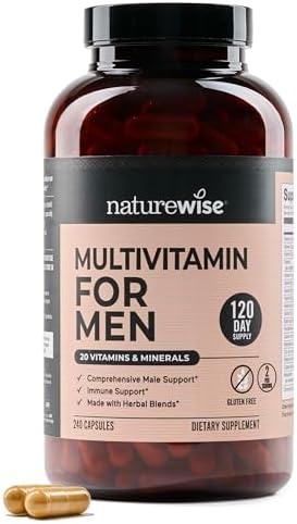 NatureWise Multivitamin for Men - Daily Male Support - Minerals &...
