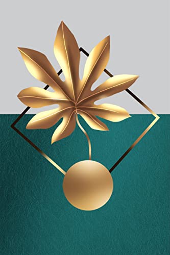 Tableau abstrait feuilles d'or impression sur toile haute définition triptyque 60x80cm - 3