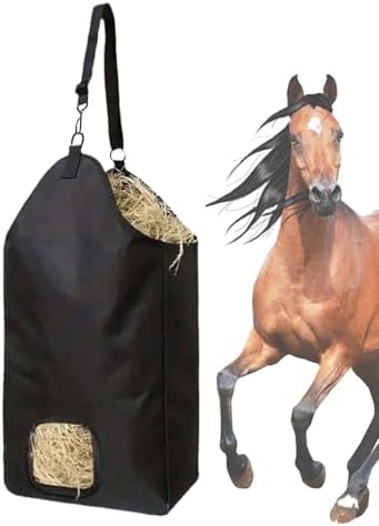 Hay Bags for Horses - Horse Hay Bag | Equestrian Feeding Net | Oxford Cloth Hangable Hays Bag | Goat Hays Bags for Barn Horse Stallcorral Goat Stable Equestrian Outdoor Indoor Use Durable Material