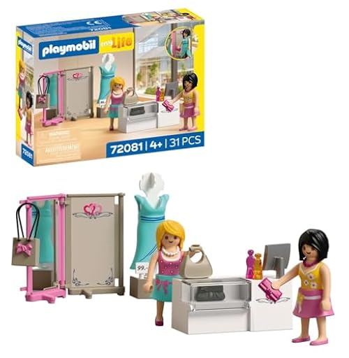 PLAYMOBIL MyLife Boutique de Moda | 2 Figuras con maniquí y mostrador de Venta | Fomenta la Creatividad | Juguete Infantil para niños a Partir de 4 años | 72081 | Ya disponible en tu tienda friki favorita! En mundofriki.es!