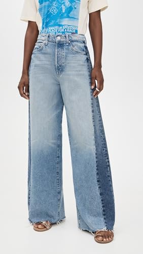 MOTHER Women's Pipe-Dream Button Sneak Fray Jeans2