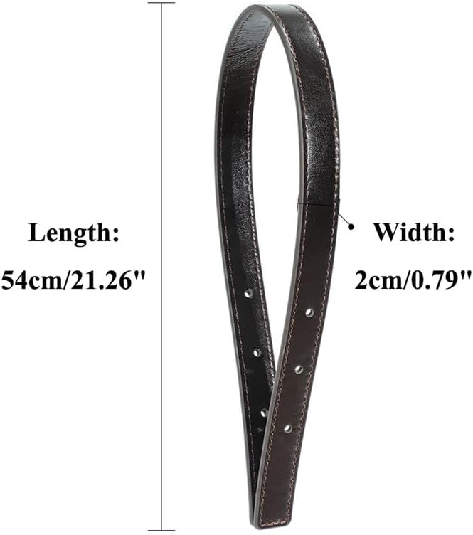 0.79" Width 23.62" Long Purse Accessories Leather Purse Straps for Shoulder Bags Handbags Cross Body Purses Black