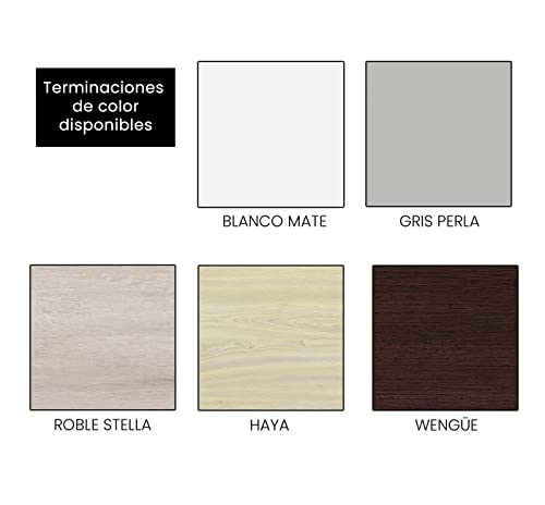 Buck, Cajonera. Con ruedas y cerradura. 3 cajones. Color Blanco - imagen 3